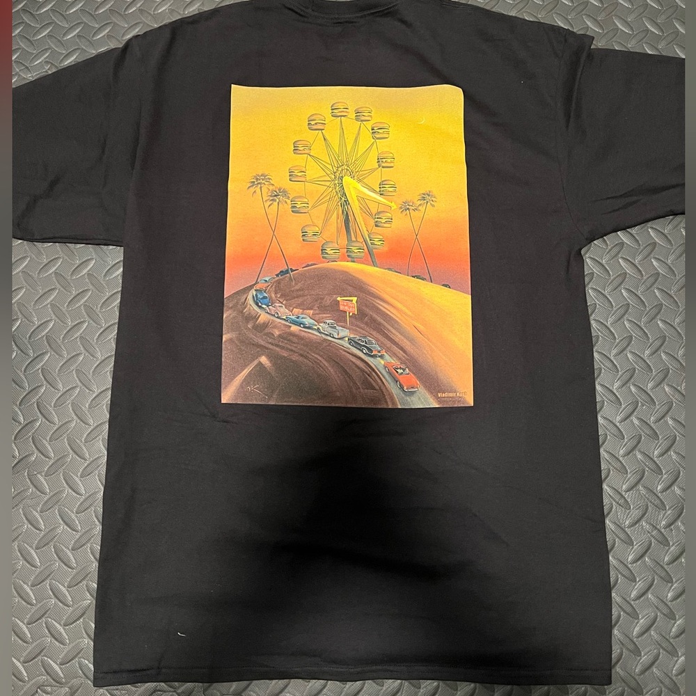 In N Out 70th anniversary black and yellow t shirt